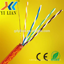 2017 china golden supplier low loss customized solid copper 4 pair UTP FTP STP SFTP Network Cable Cat5e cat6 cat6a